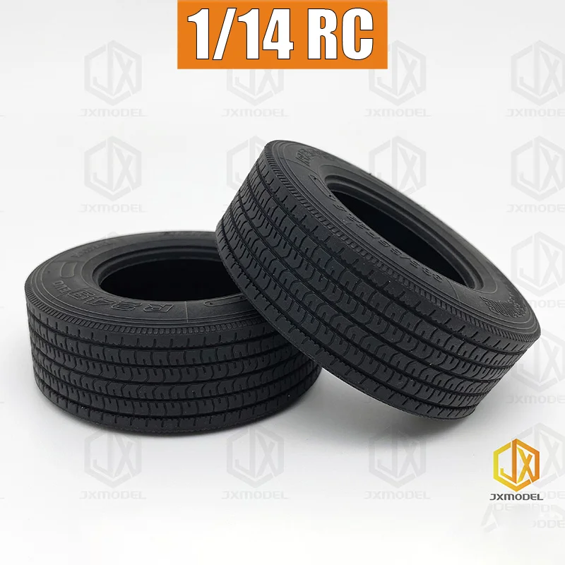JXmodel Simulation 2pcs Diameter 79mm Wide Tire for 1/14 Tamiya RC Truck SCANIA 770S R620 VOLVO Arocs MAN TGX Accessories DIY