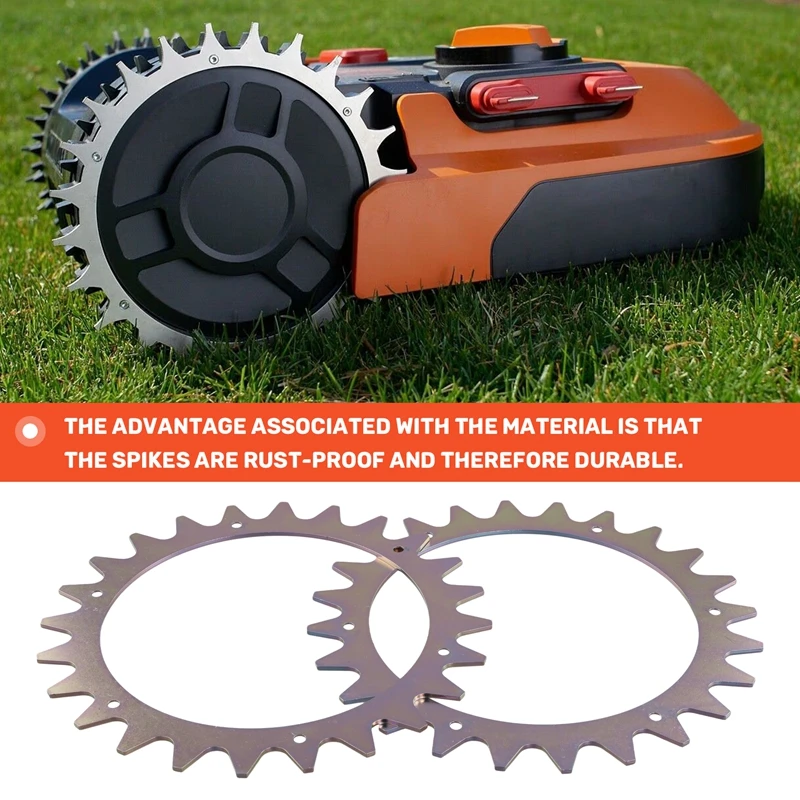 Acessórios para cortador de grama, pinos de roda de tração de 205 mm para cortador de robô Worx Landroid série S&M