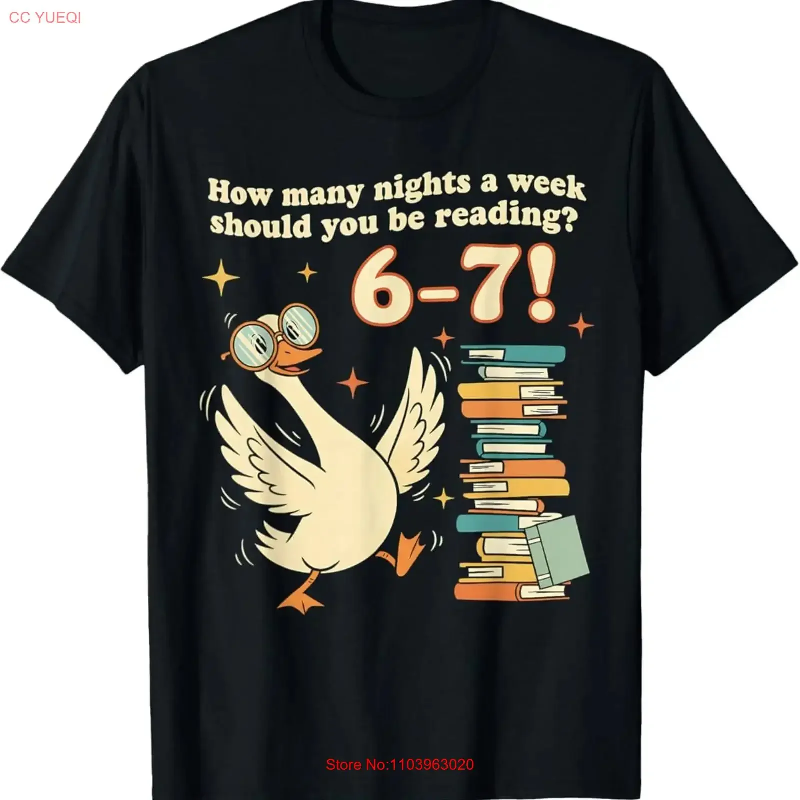 ¿Cuántas veces por semana deberías leer? 67 Teacher Goose T Shirt vintage Washed Soft streetwear homme Elegante Unisex