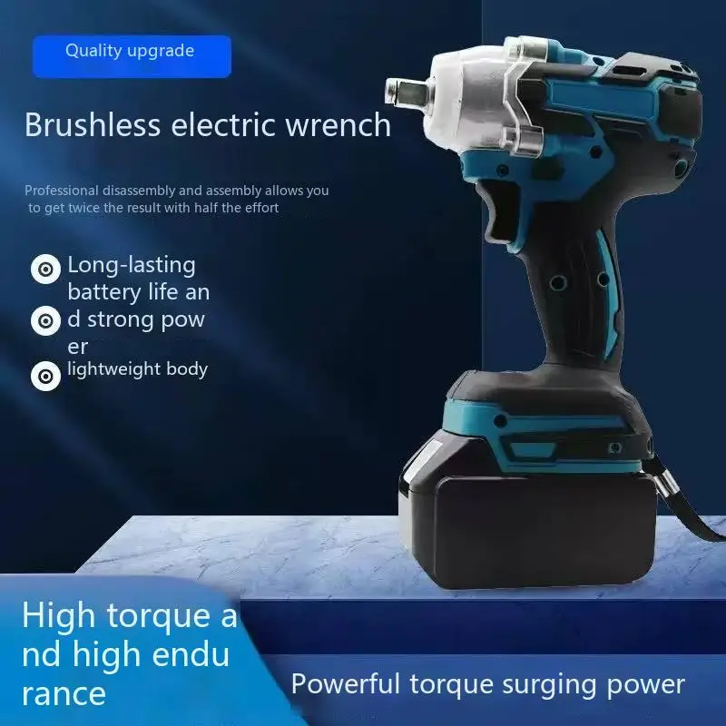 

DTW600 Screwdriver Machine Brushless Electric Screwdriver Rechargable Drill Driver Compatible with Makita 18V Battery