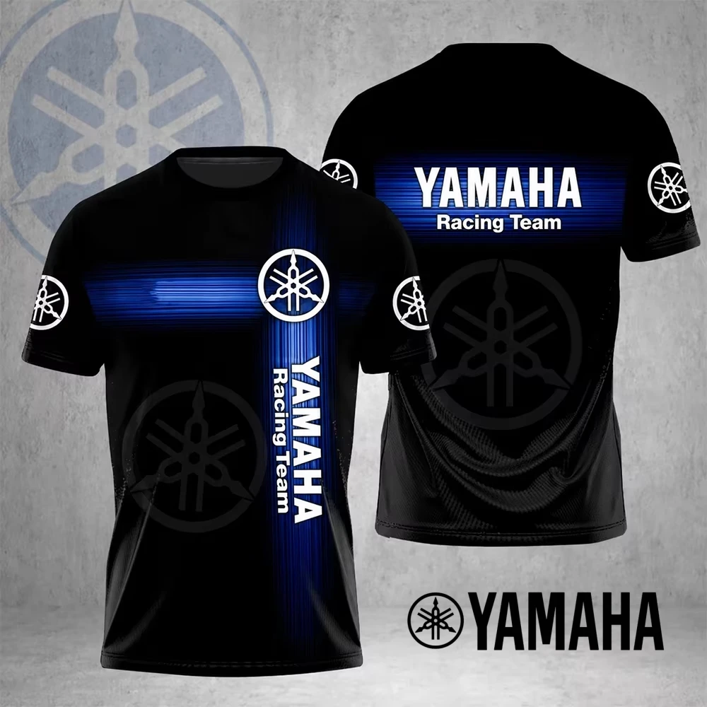 Summer New Product Men's Printed T-shirt Casual Short Sleeve T-shirt Motorcycle YAMAHA Printed T-shirt Summer Men's Wear