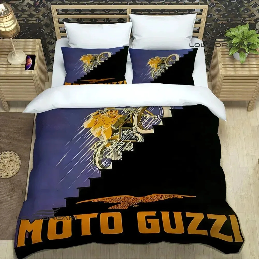 

Guzzi motorcycle printed Bedding Sets exquisite bed supplies set duvet cover bed comforter set bedding set luxury birthday gift