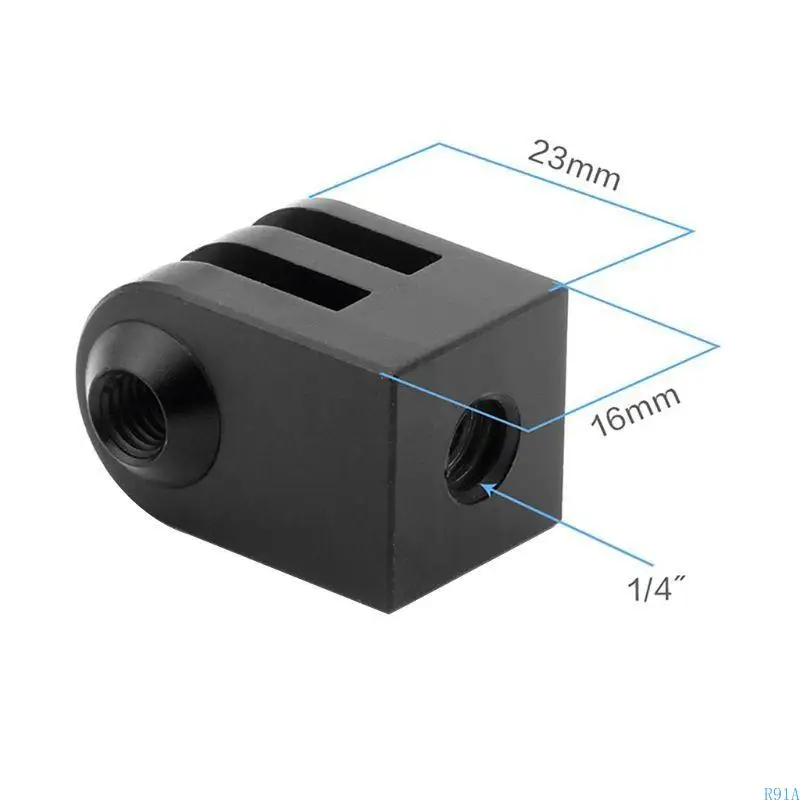 R91A Универсальный 1/4 дюймовой адаптер штатива Фиксированное крепление металлическая моноподная моноподная моноподная база для