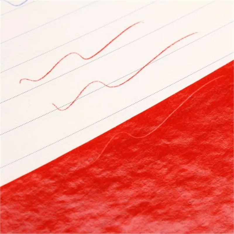100 unids/caja 38K papel de transferencia de plantilla de carbono rojo doble cara Pro copiadora seguimiento Hectograph Repro 22x8.5cm