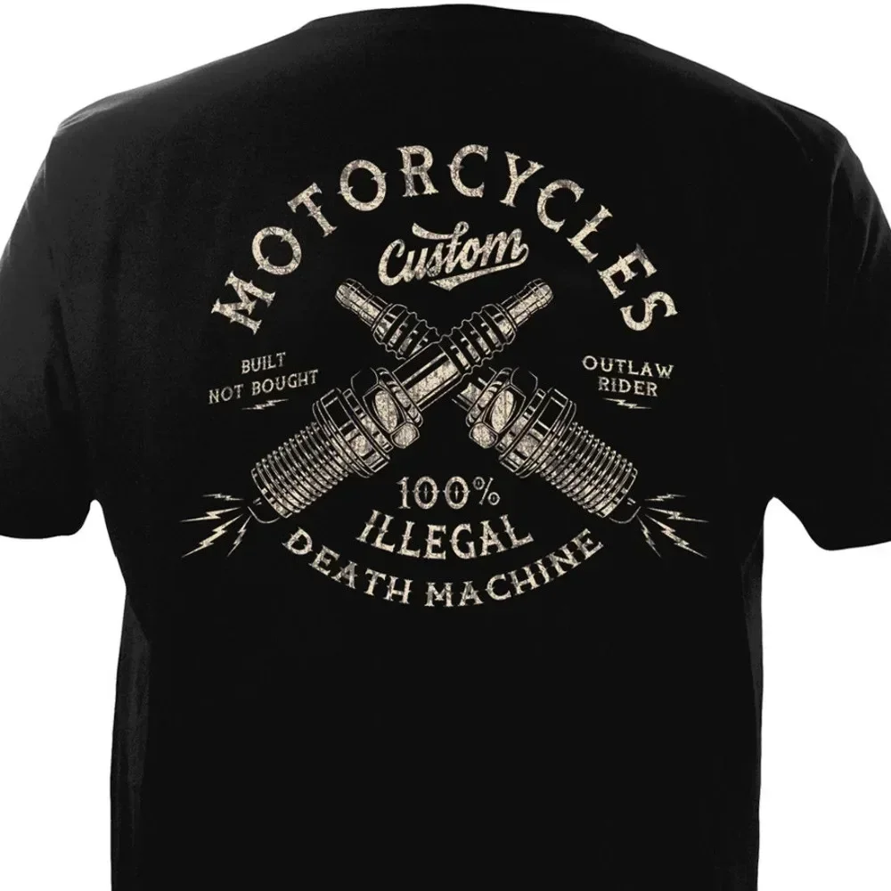 Vintage Custom Motorcycles Chopper Bobber Motorcyclist T-Shirt 100% Cotton O-Neck Short Sleeve Casual Mens T-shirt Size S-3XL