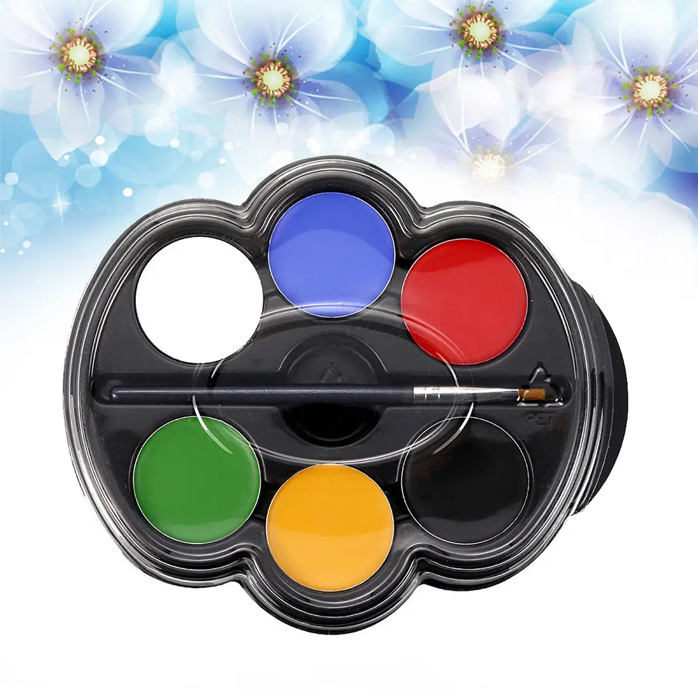 

6 Colors Body Painting Kit Safe Gentle Fast Drying Face Paint for Children Adults Festivals Cosplay Sports Events Birthday Party