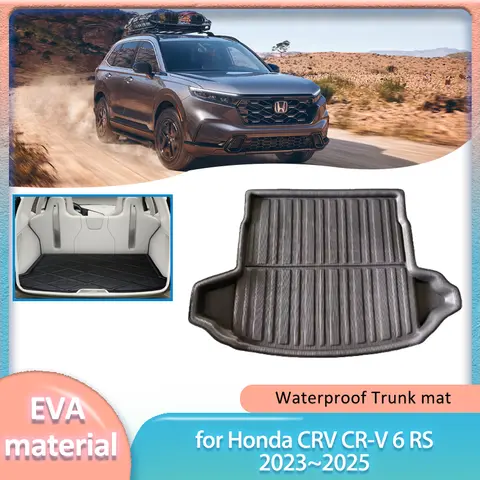 Mata do bagażnika samochodowego Honda CRV CR-V 6 RS 2023~2025 2024 Wykładzina bagażnika Podłoga bagażnika Dywanik Wodoodporna Osłona Podkładka Części Akcesoria