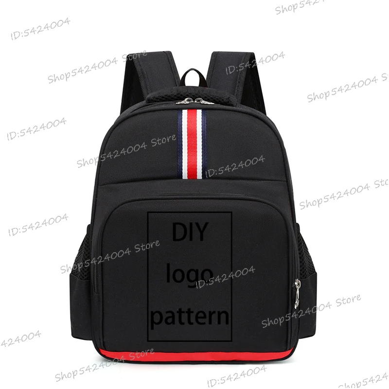 Waterproof Bagpack for Primary Student DIY Logo Pattern Boys Girls Back Pack Customize The Image You Want Primary School Bags