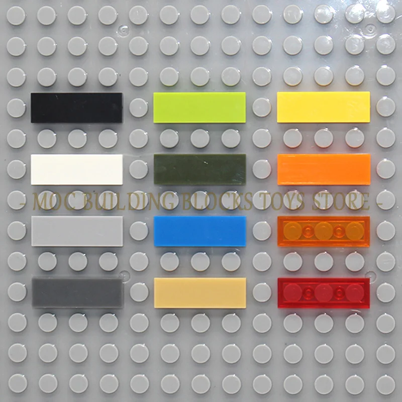 

MOC Parts 63864 Tile 1x3 Building Brick Blocks DIY Enlighten Teach Kids Compatible with Fitting Particles