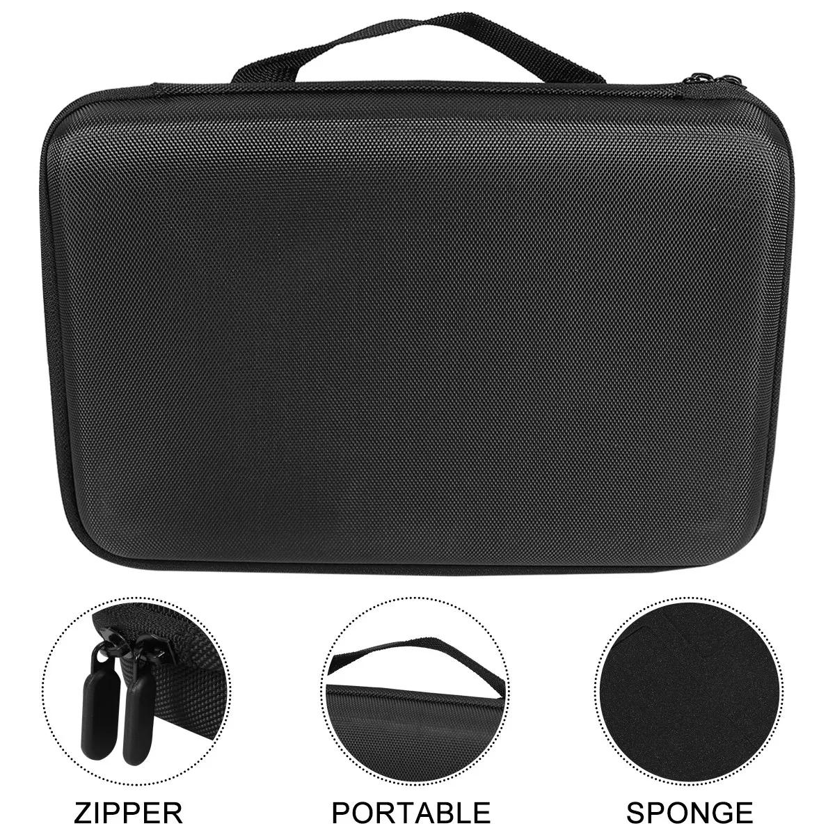 Eva Camera Storage Pouch Portable Sports Camera Case Waterproof Dustproof Zipper Design for 8 Max Travel