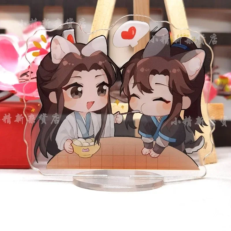 Эрха и его белый кот Мастер аниме брелок для ключей для мужчин брелок для женщин стоячая коллекция орнамент аксессуары детские акриловые куклы вечерние