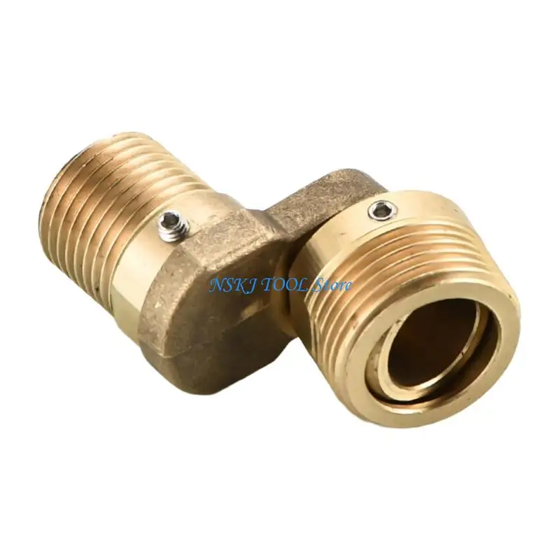 L8RC Faucet Adapter Copper Angled Curved Foot 360 Degree Rotating Adjustable Leg