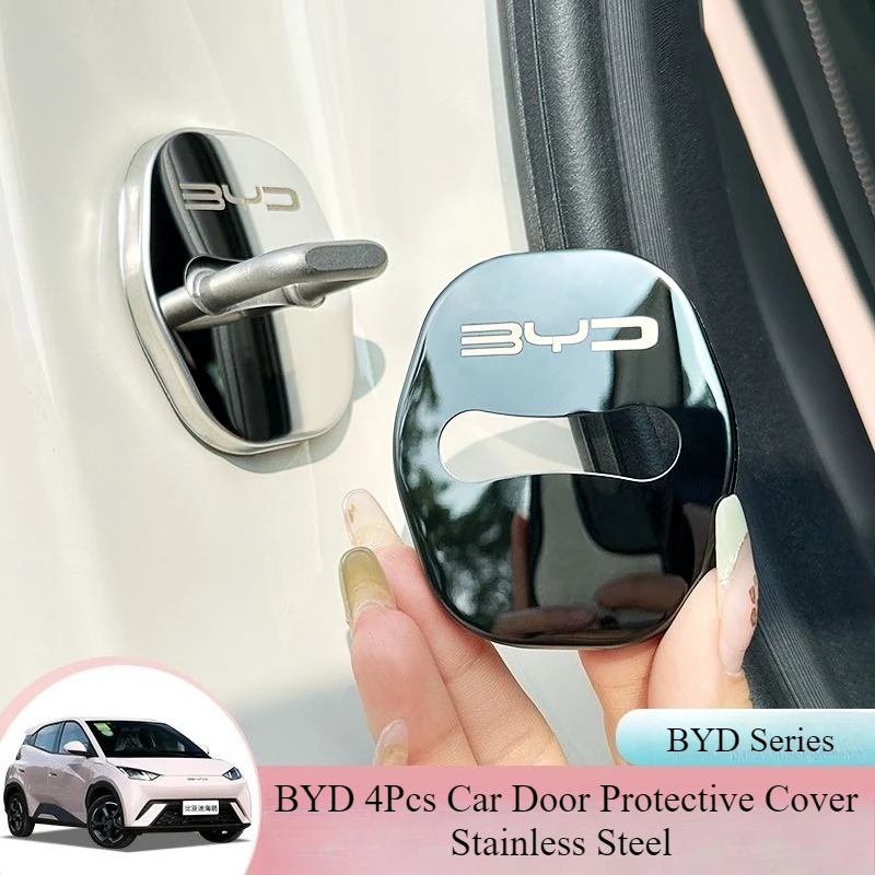 Image of BYD 4-teiliger Autotürschutz aus Edelstahl für BYD Dolphin Surf Seagull Shark Sealion Atto 3 Yuan Plus Song Plus Seal