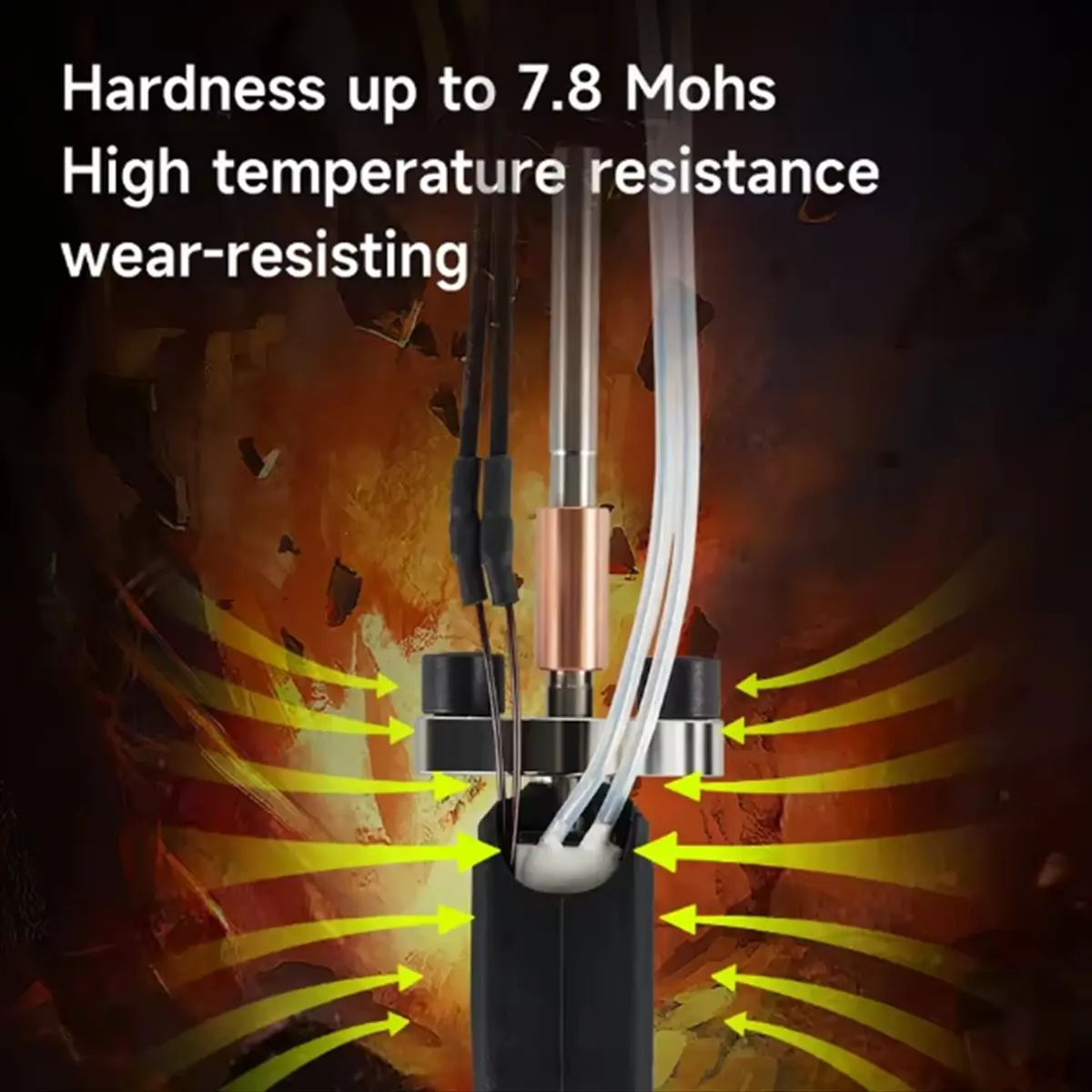 A72Z For K1 K1C K1 Max Hot End Upgraded V3.0 Hotend High Rate High Hardness Throat Replaceable Nozzle