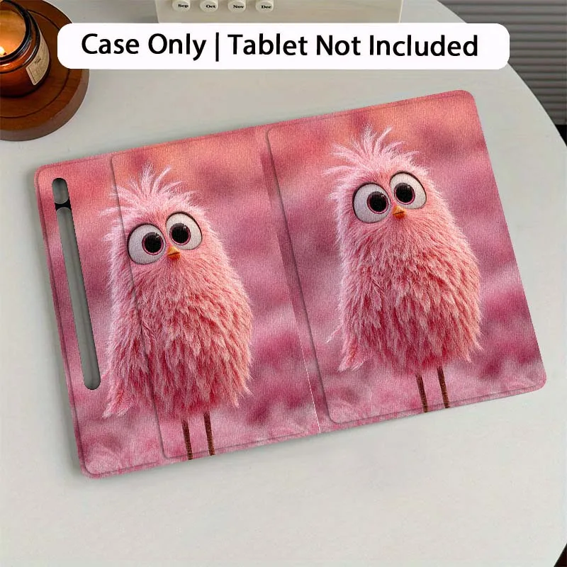 

Cartoon Duck Heart Glasses Tablet Case For Samsung Galaxy Tab S7 S8 S9 S10 FE Plus 12.4 13.1 Inch