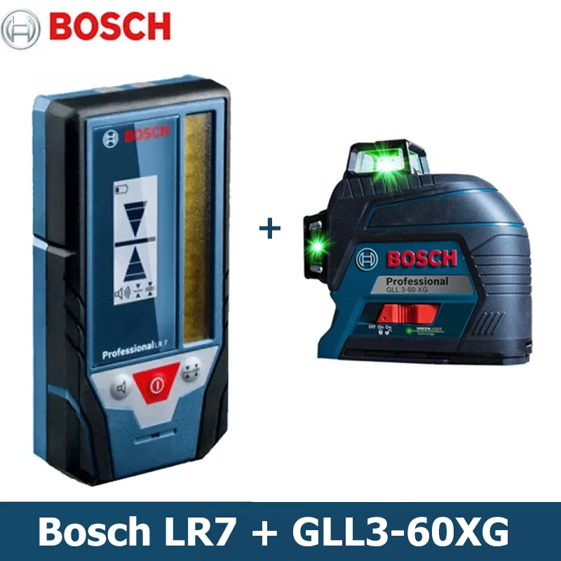 Bosch LR7 Professional Red Green Laser Level Meter Rangefinders 3D 3-Planes 12 Line Beam Gradienter Projection Diastimeter