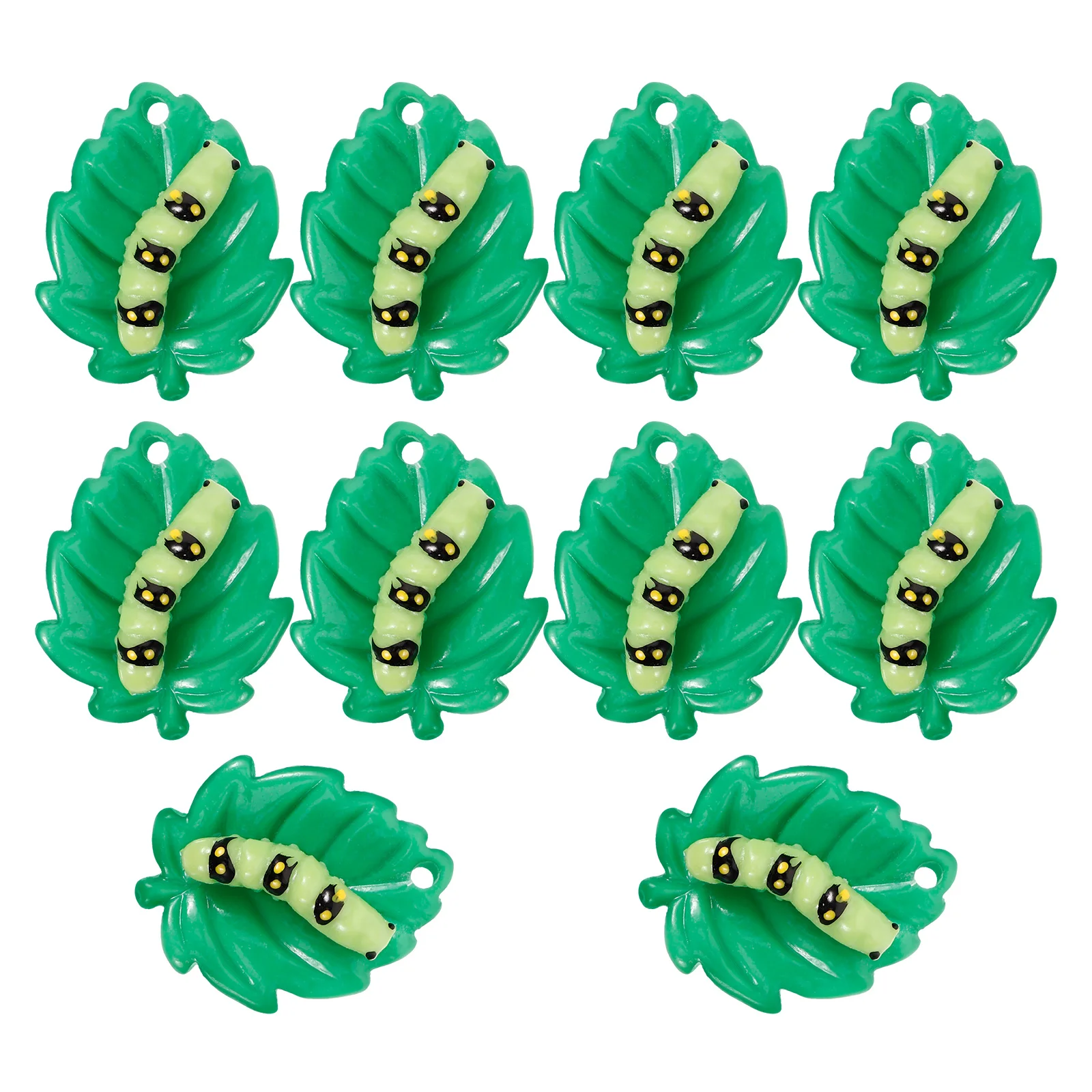 

10pcs Caterpillar Pendant Handmade Jewelry Accessories Unique charms for necklace keychain phone pendant bracelet gifts