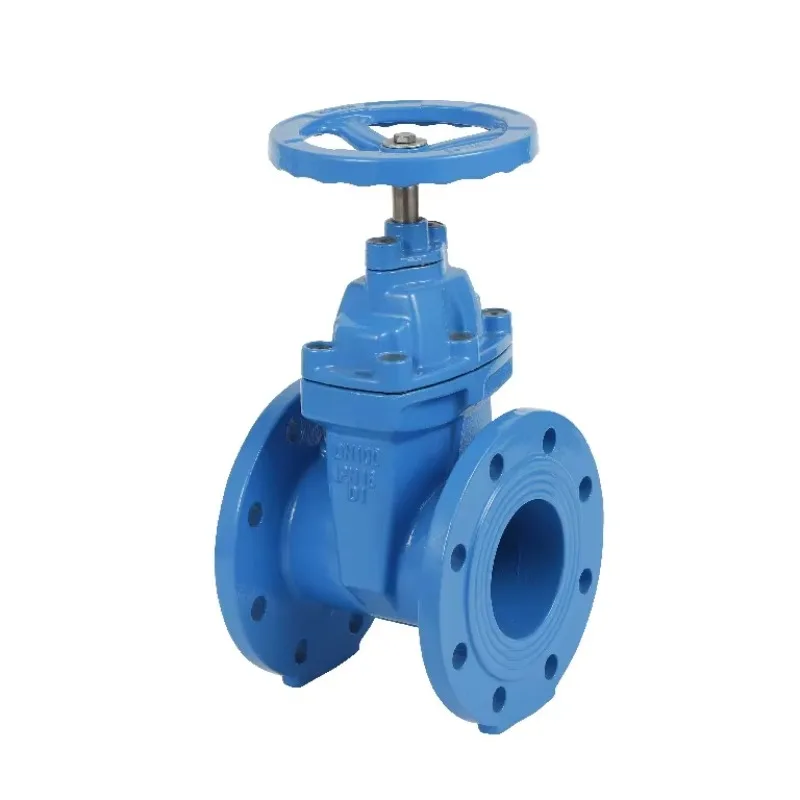 DIN F4 2 "4" صمام مياه يدوي مع مقعد مرن ختم ناعم NRS OS&Y صمام بوابة إسفين شفة #3