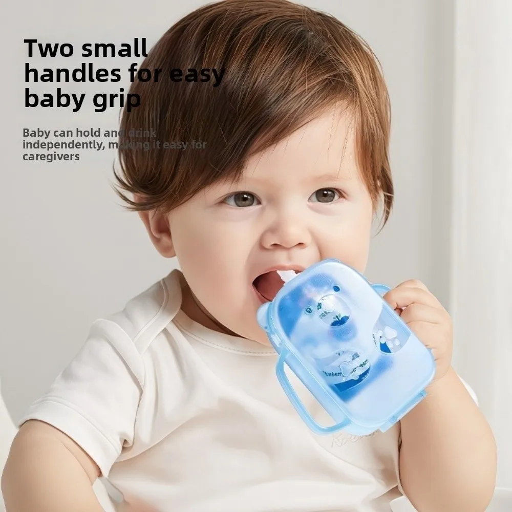 Bear Shaped Squeeze Pouch Holder Anti-Squeeze With Handles Snack Squeezer Spill Proof Anti-Squeeze Container Toddler Feeding