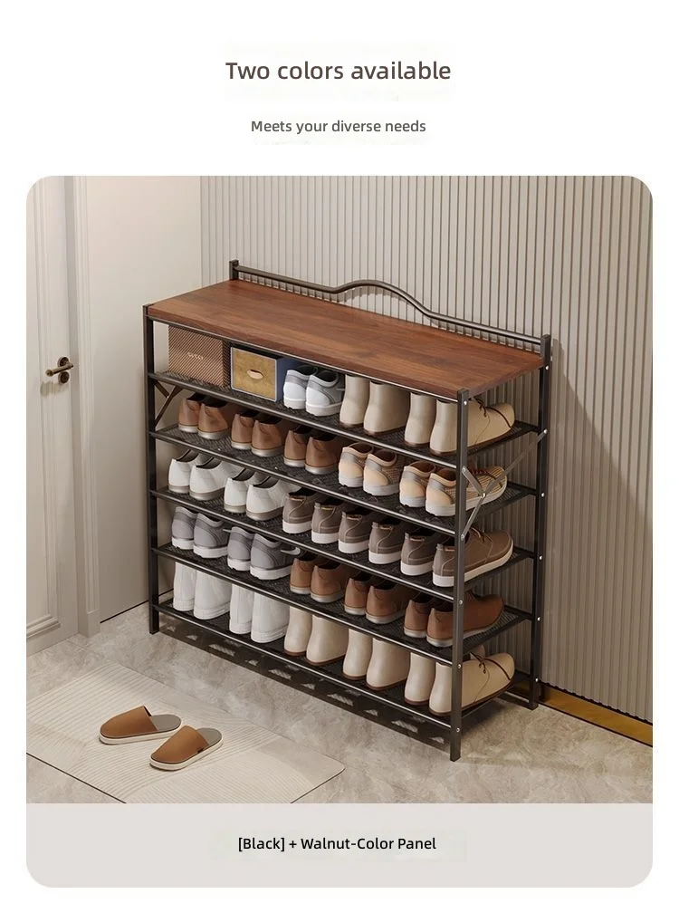 #Double-Layer Foldable Shoe Rack Home Furniture Convertible Adjustable Artifacts Simple Space-Saving Durable Living Room Storage