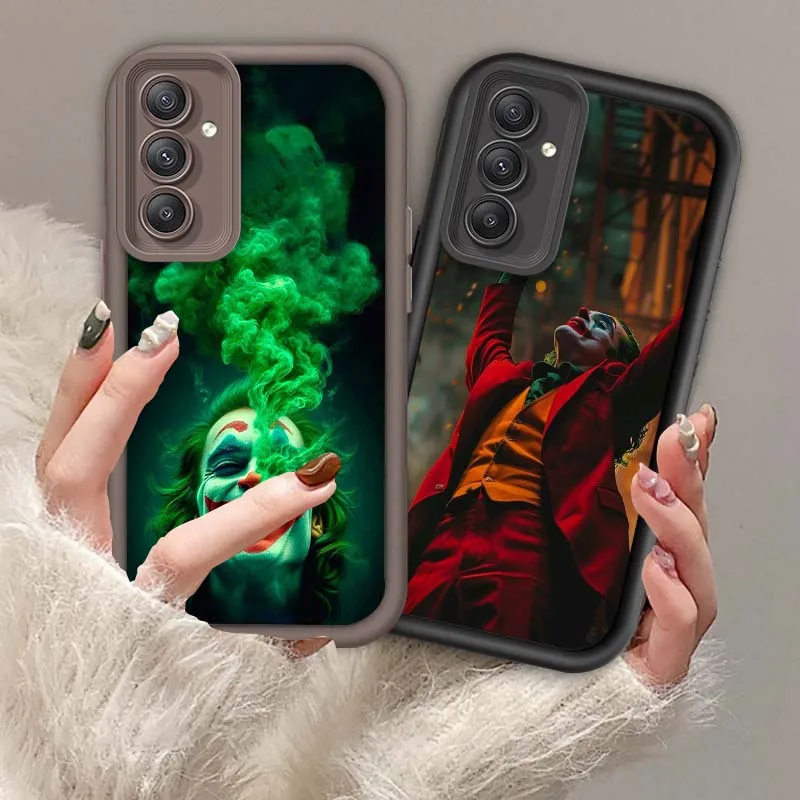 

The J-Joker Cool Popular Art Phone Case For Samsung A71 A52 A51 A34 A33 A22 A16 A15 A13 A04 A06 Note 20 Ultra 5G Eye Ladder