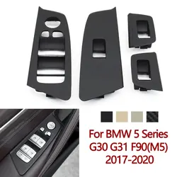 LHD Left Hand Driver Car Interior Door Window Switch Lifter Cover Panel Trim For BMW 5 Series G30 G31 2017-2020 525 528 530 540