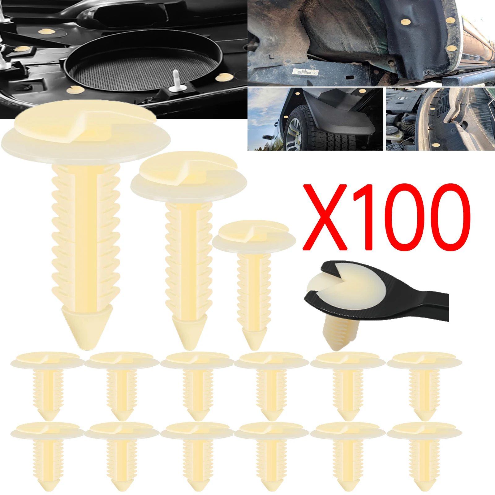 Clipe retentor de painel de guarnição de porta de carro 10-100X clipe retentor de painel de guarnição de pilar traseiro para GM Chevrolet Blazer Silverado Truck GMC Yukon