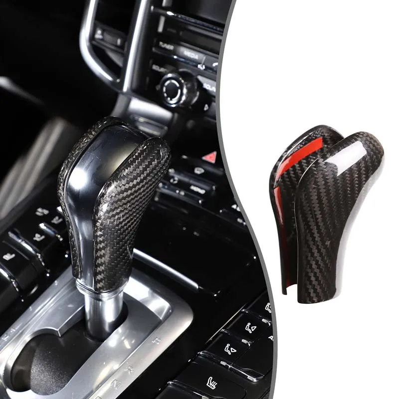 

Накладка на головку переключения передач из настоящего углеродного волокна для Porsche Cayenne 92a 2011 2012 2013 2014 2015 2016 2017, аксессуары для интерьера
