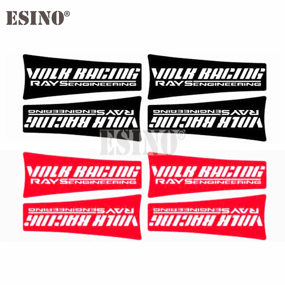 4 x New Car Styling Car Wheel Rim Decorative Vinyl Stickers Classical Car Vinyl Decals for Volk Racing Rays Engineering