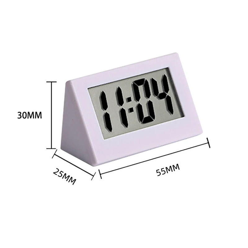 1 PC camera da letto semplice piccolo orologio elettronico portatile vecchio grande parola tavolo studente esame muto orologio da tavolo Mini casa LCD digitale