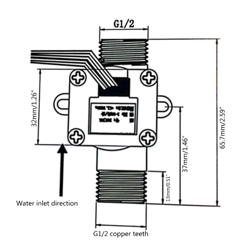 M17D G1/2 DN15 Water Sensors Switches 1-30L/Min Meter For Industrial Control