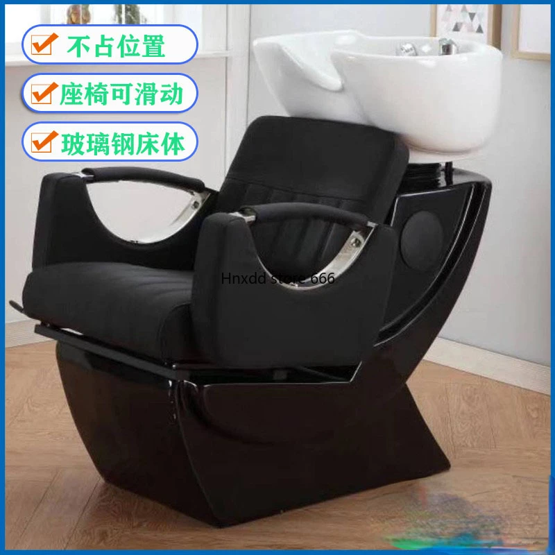 Short seated punch ceramic basin small hair massage bed