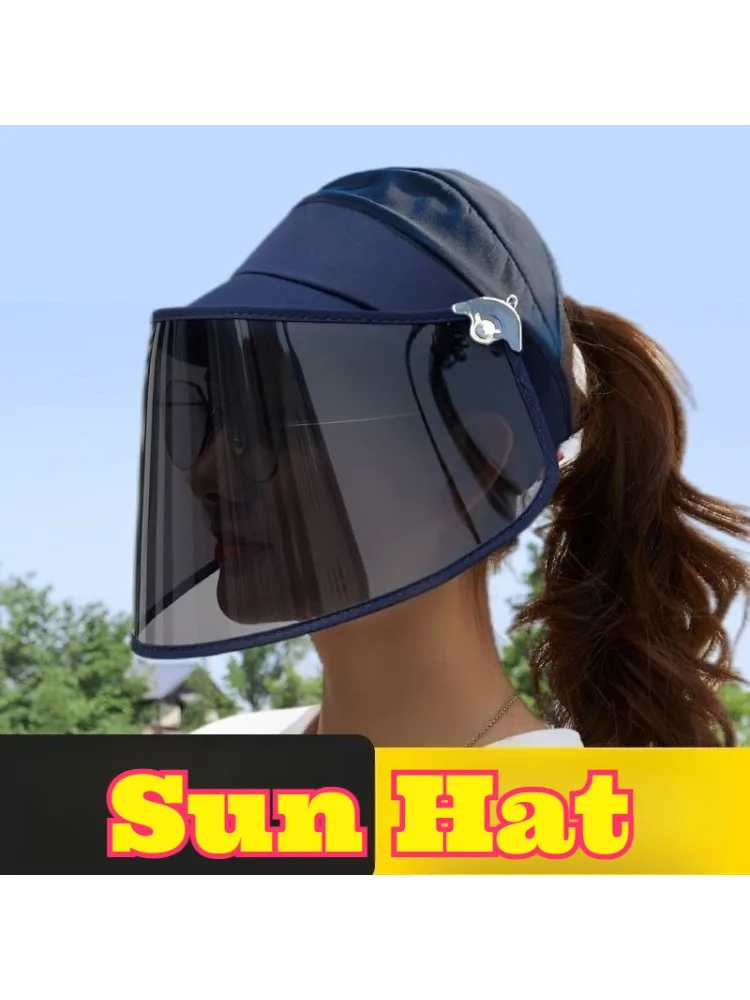AliExpress ORA-SOURCE Women Sun Hat Protection Full Face Cover Sun Shade Hat Breathable Face Mask Outdoor Electric Bike Riding Post Surgery Recovery
