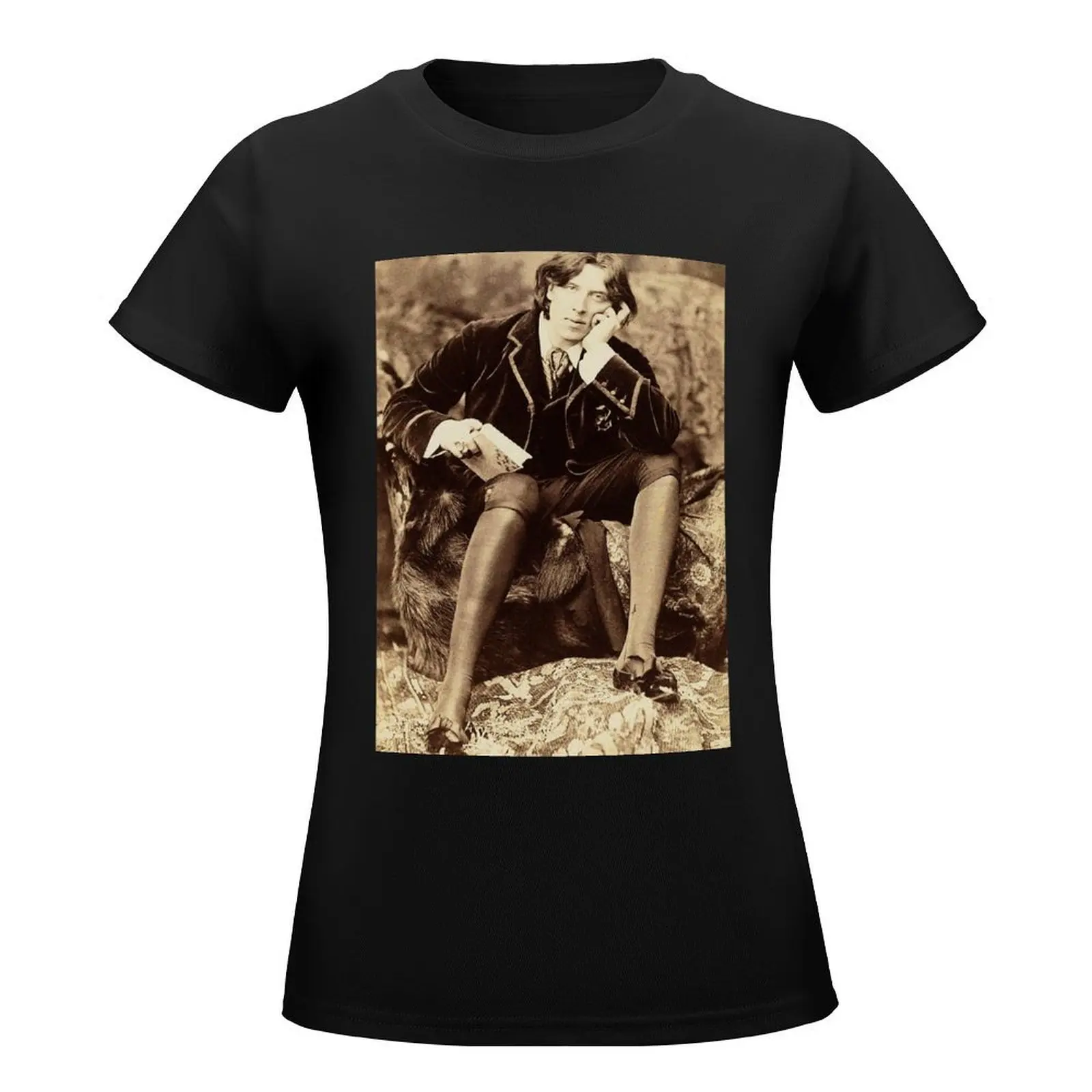 Oscar Wilde T-Shirt tops funny cute t-shirts for Women