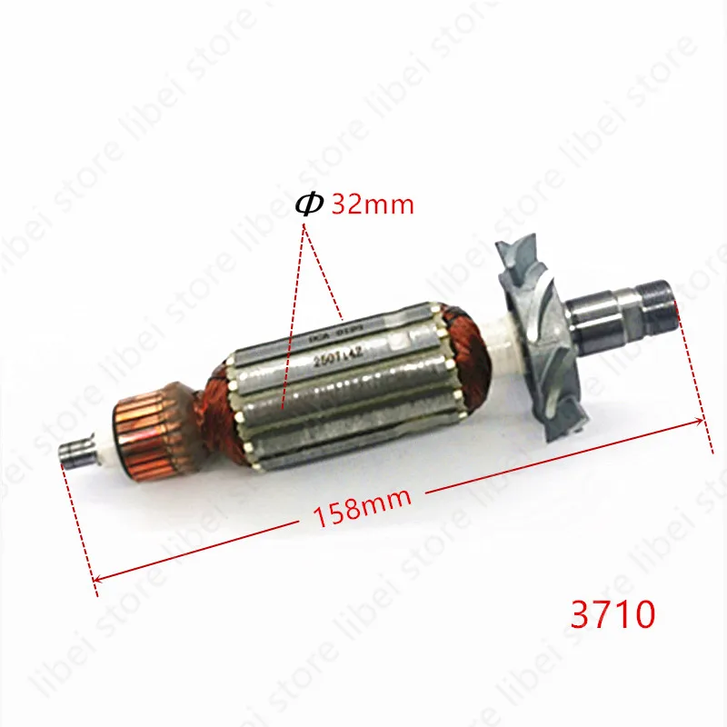 

Armature Replacement for MAKITA 3710 3709 MT370 518877-4 AC 220-240V Rotor Electric Trimmer