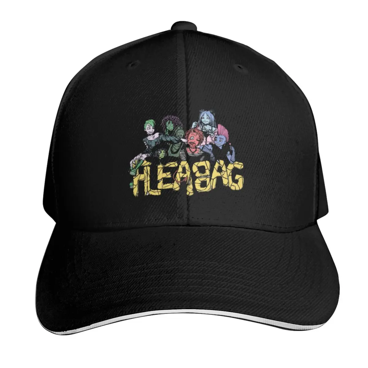 yungblud fleabag Baseball Cap Six Panel Structured Crown Sun Protection UPF 50+ Breathable Mesh Back