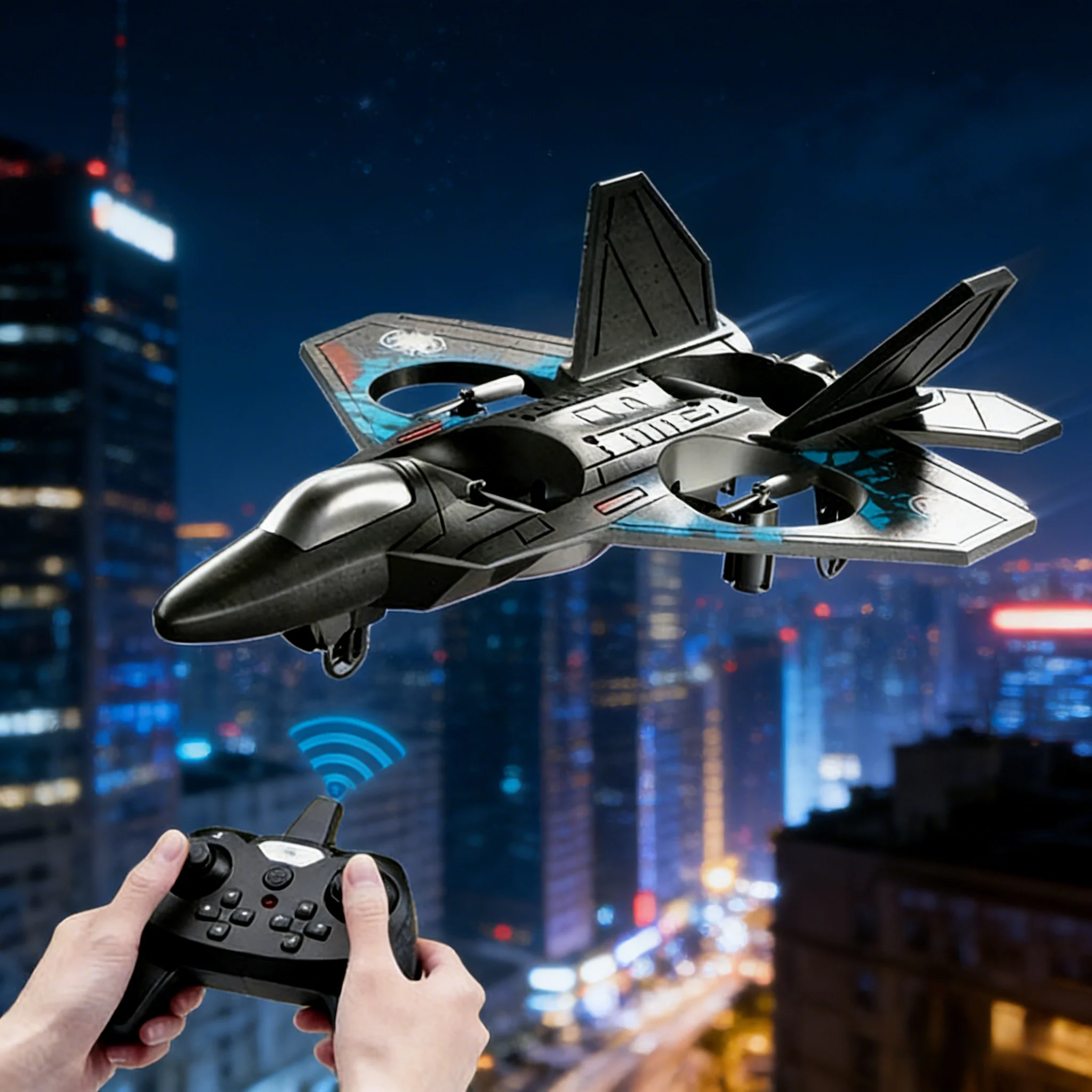 

L0712 RC Plane 2.4G Remote Control Aircraft Gravity Sensing Helicopter Glider with Light EPP Foam Fighters for Boys Children