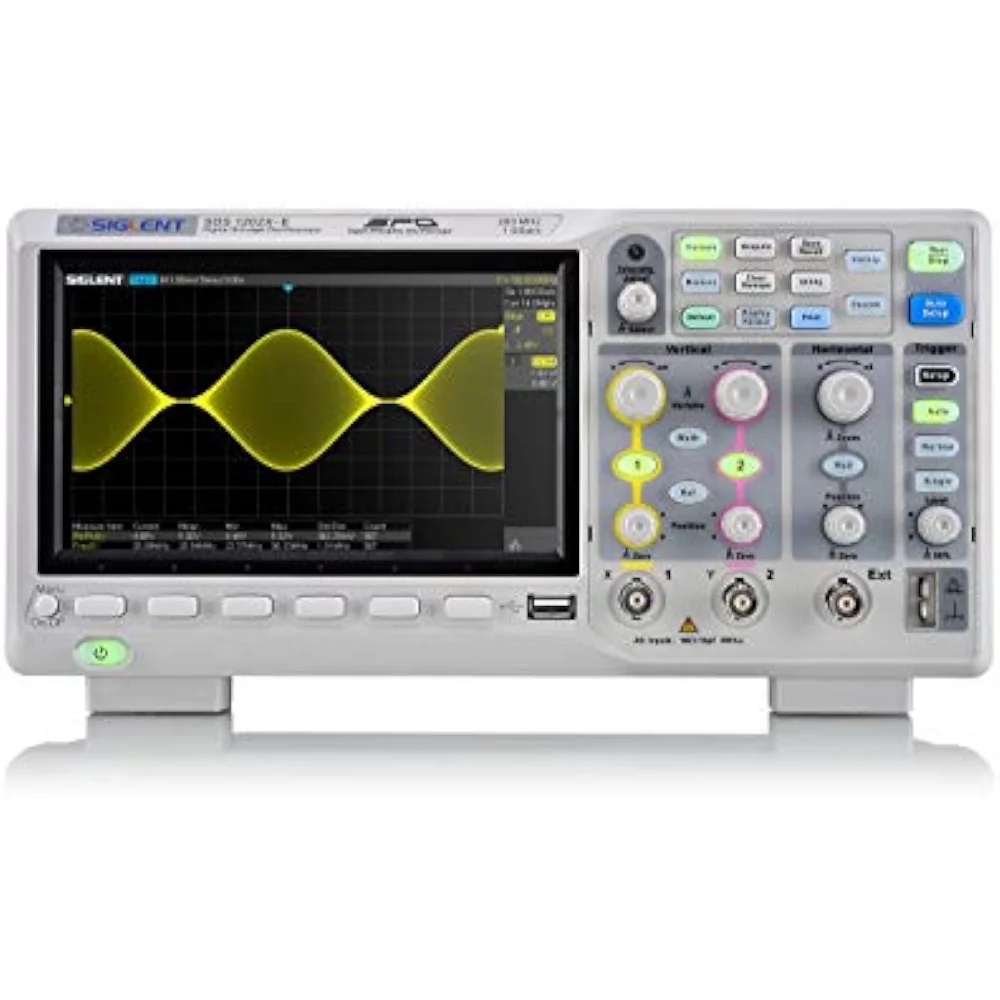 

Siglent-SDS1202X-E Цифровой осциллограф, серый, 2 канала, 200 МГц