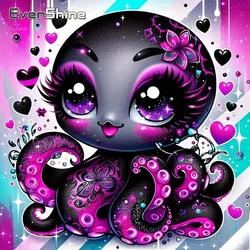 Evershine New Arrival 5D Diamond Painting Octopus Diamond Mosaic Animal Full Round Drill Picture Rhinestones Home Decor