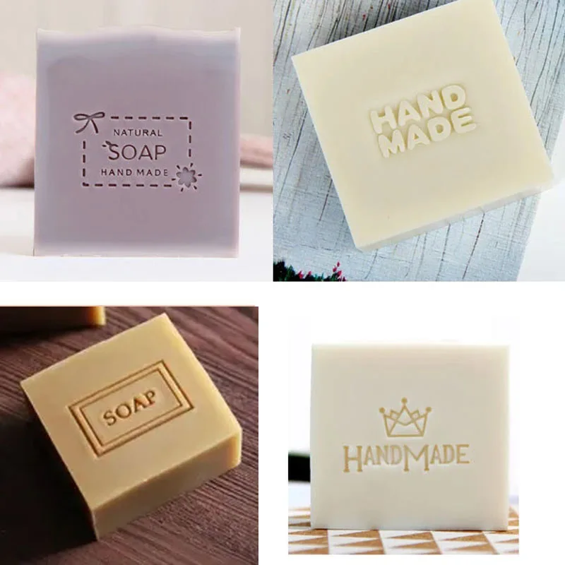 Acrylic Transparent Soap Stamp for DIY Making, Different Kinds of Handmade Pattern, Home Cleaning, Natural Seal, Chapter Tool