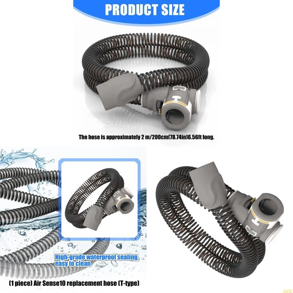 

A0NC Heated CPAP Hose Tube for Air 10 Replacement Heating Tube Easy Storage Travel Flexible Comfortable Installation