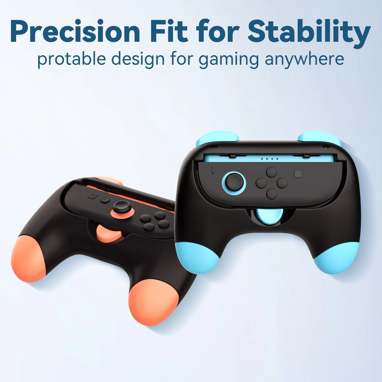 For Switch 2 Controller Grips Ergonomic Handles for Switch 2 Joy-Con Anti-Slip & Lightweight Switch 2 Joy-PAD Grips 2 Packs