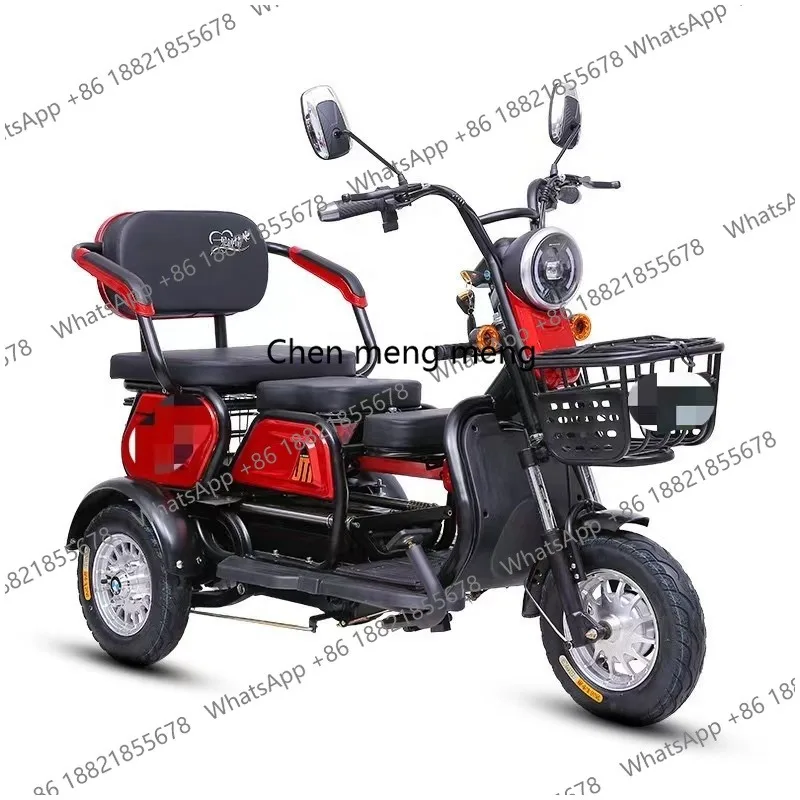

3 Seats Adult Battery Driving Electric Passenger Tricycle City Recreational Vehicle
