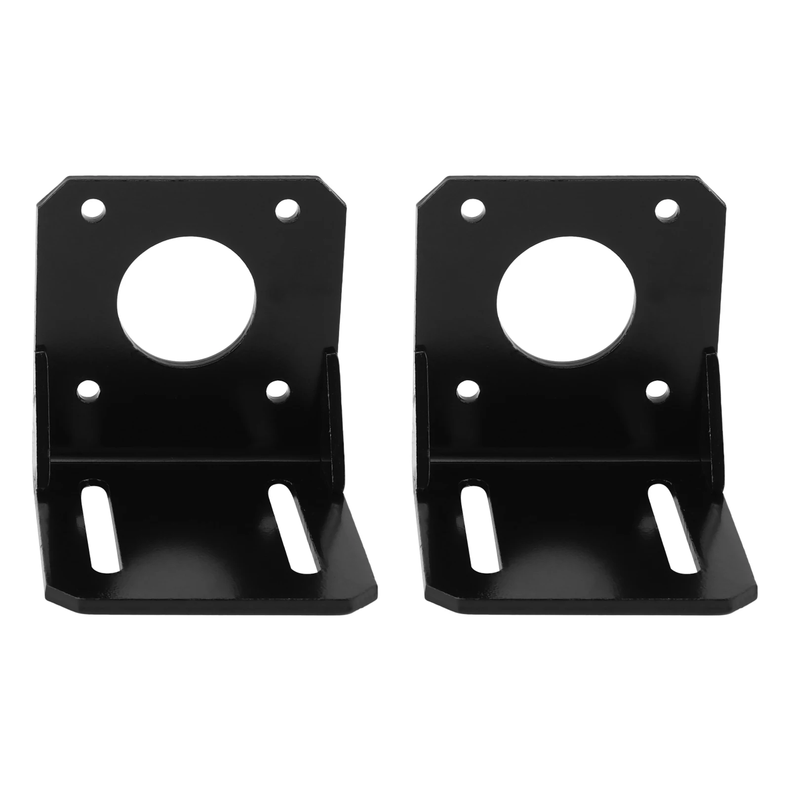 

2pcs Stepper Motor Bracket Metal Fixed Hole for 3D Printer Precision Slot Holes Replacement Accessory Part