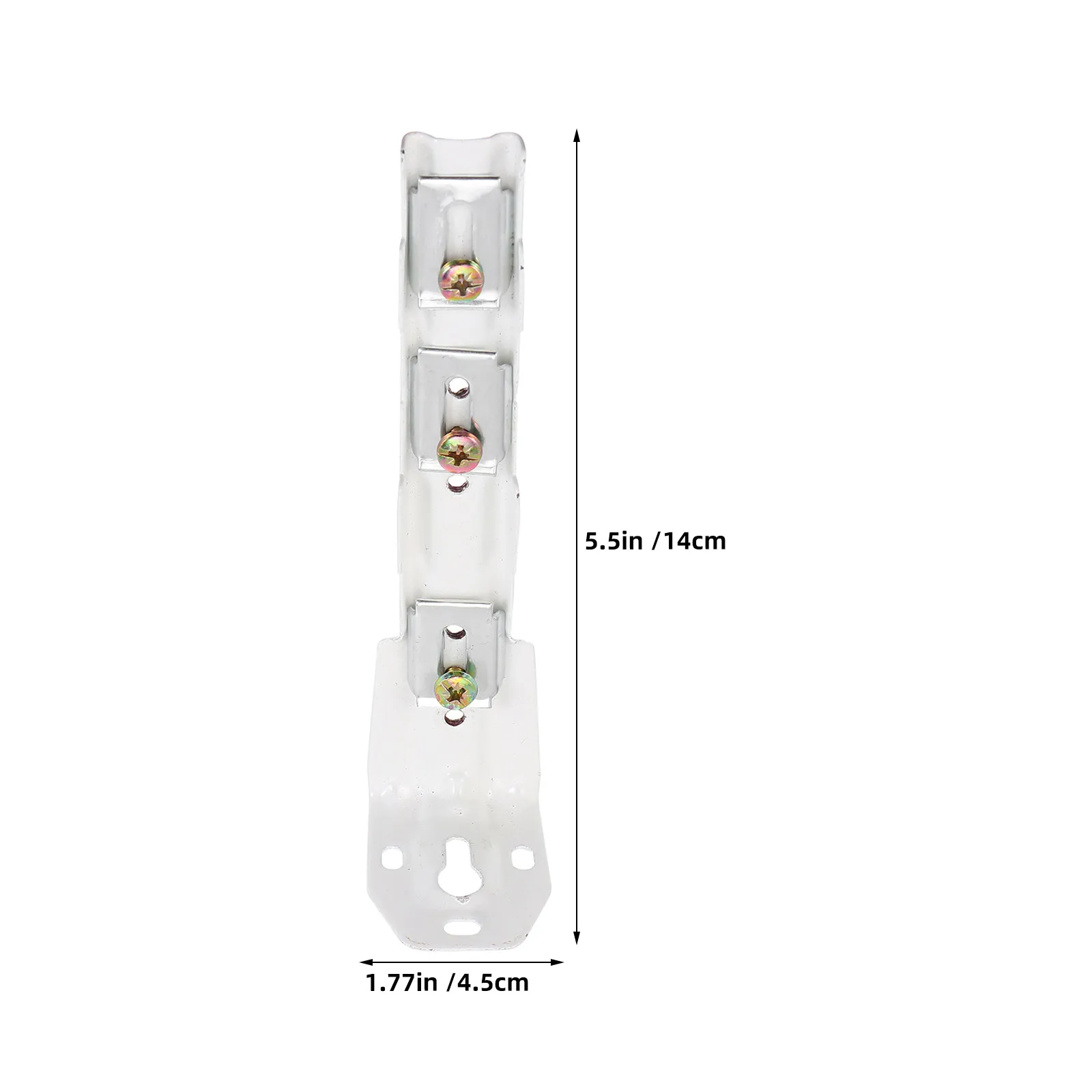 8Pcs Ceiling Mounted Curtain Track Brackets Metal Triple Slot Support Heavy Duty Curtain Rod Mounting Hardware for Office
