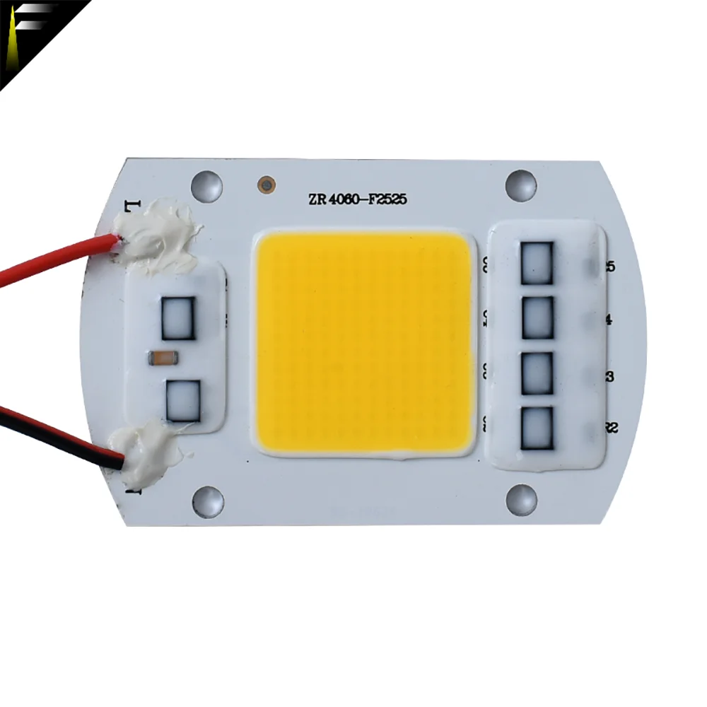 LED Light Board 220V High-brightness Lamp Beads Free Drive Flood Light Street Light High Bay Light Source 50w Integrated Chip