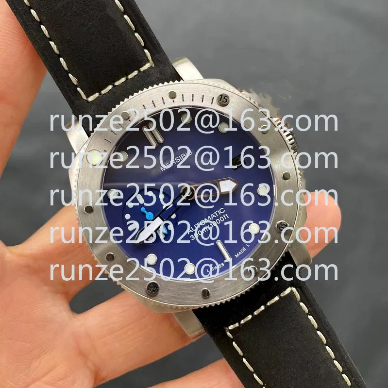 Watch Blue Automatic Mechanical Sports Diving Men's Watch Super Luminous Pointer PAM01305 Stinger