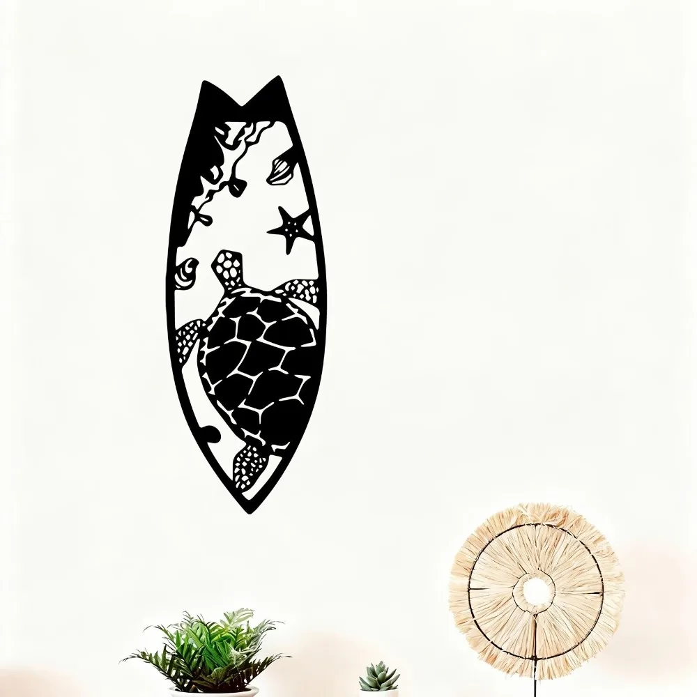 CIFbuy Metal Wall Art Turtle Sculpture Ocean Beach Iron Decor for Interior & Unique Gift