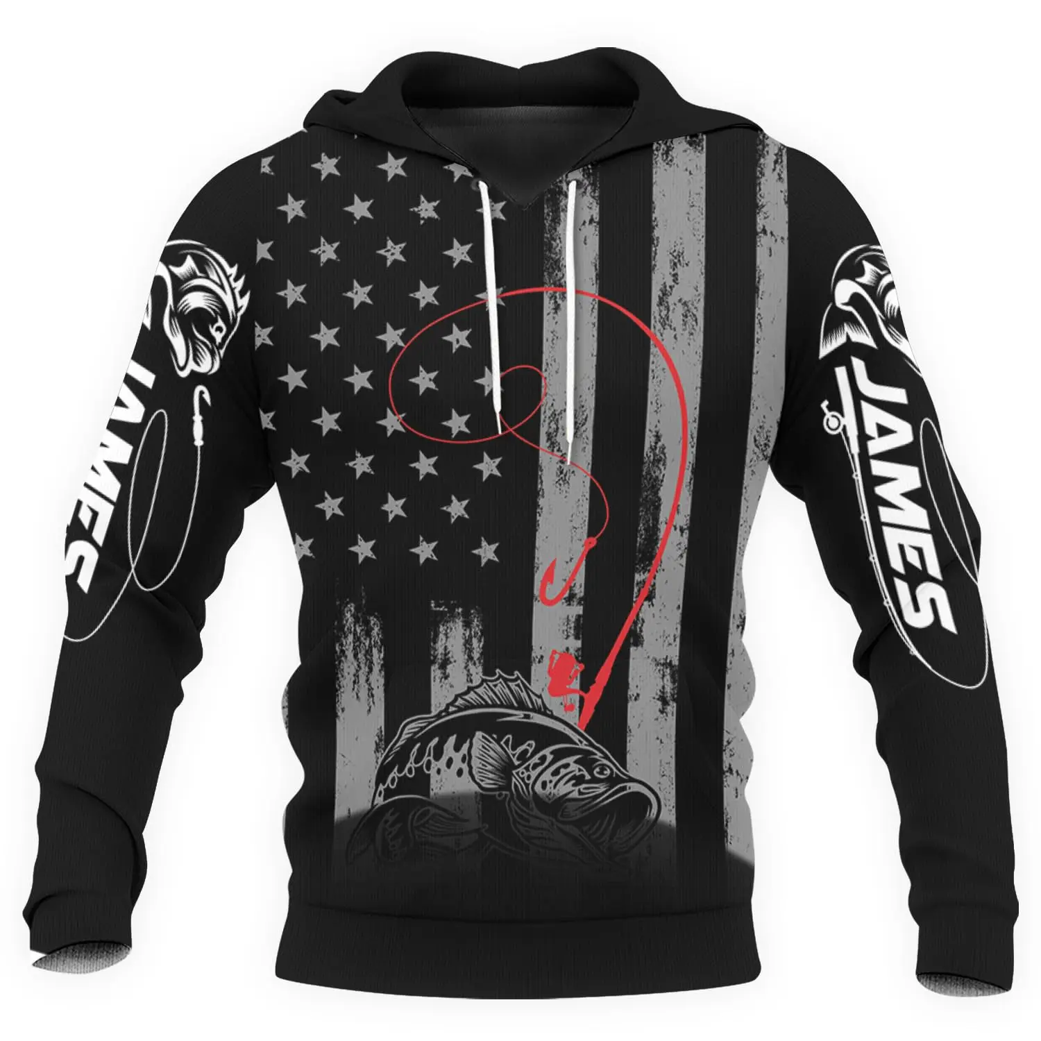 2025 أحدث الحب سمك السلمون المرقط الصيد ثلاثية الأبعاد طباعة موضة هوديي الرجال النساء Harajuku البلوز البلوز سترة غير رسمية قطرة الشحن القمم