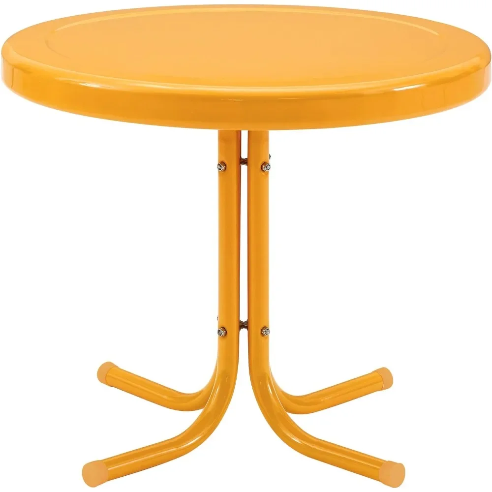 

CO1011A-TG Griffith Retro Metal Outdoor Side Table, Tangerine